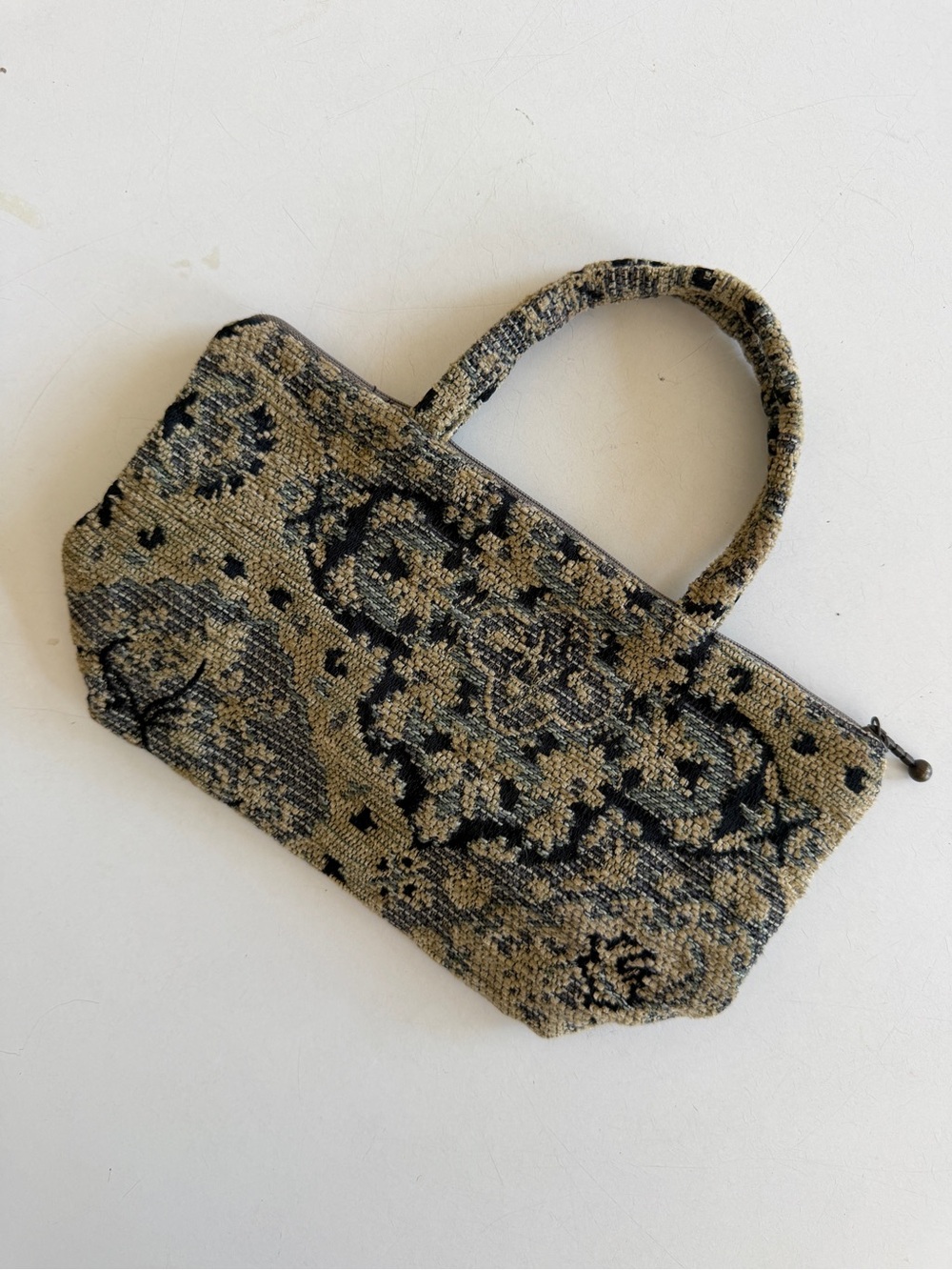 VINTAGE Jacquard Floral Purse
